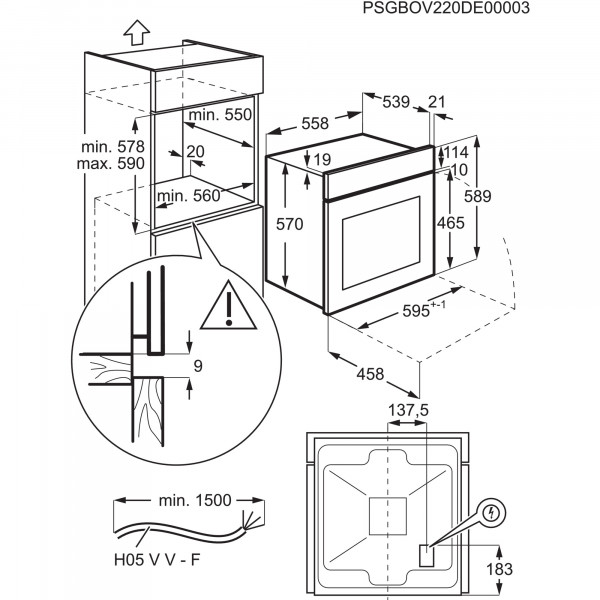 Фото - Духова шафа Electrolux EOF3H50BK