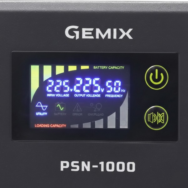 Фото - Джерело безперебійного живлення Gemix PSN-1000