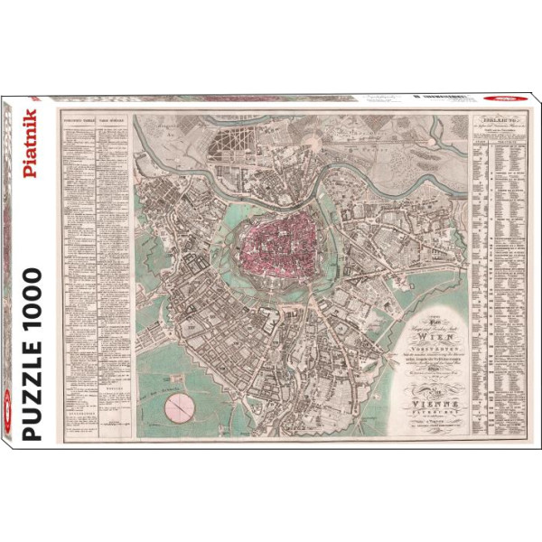 Фото - Пазли (8 +) Piatnik Мапа Відня 1824 року 1000 ел. (PT-559440)