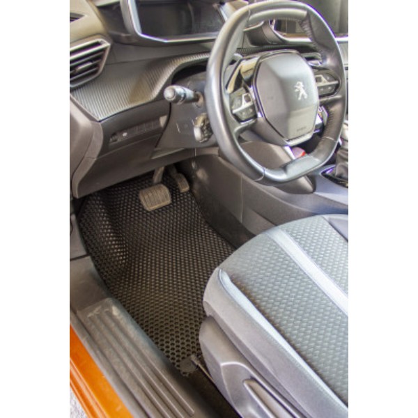 Фото - Коврики из экокожи в салон авто передние EVAtech ECO для 2008 Peugeot 2019 2 поколение SUV EU PT12767AV2AV2BBB