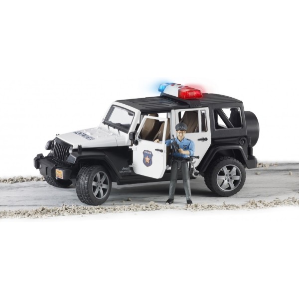 Фото - Наземна спецтехніка BRUDER Джип Wrangler Unlimited Rubicon Police + фігурка (02526)