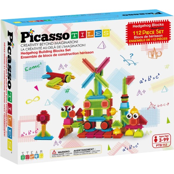 Фото - Пластиковый конструктор Picasso Tiles HEDGEHOG BUILDING BLOCKS SET 112 деталей (22631)