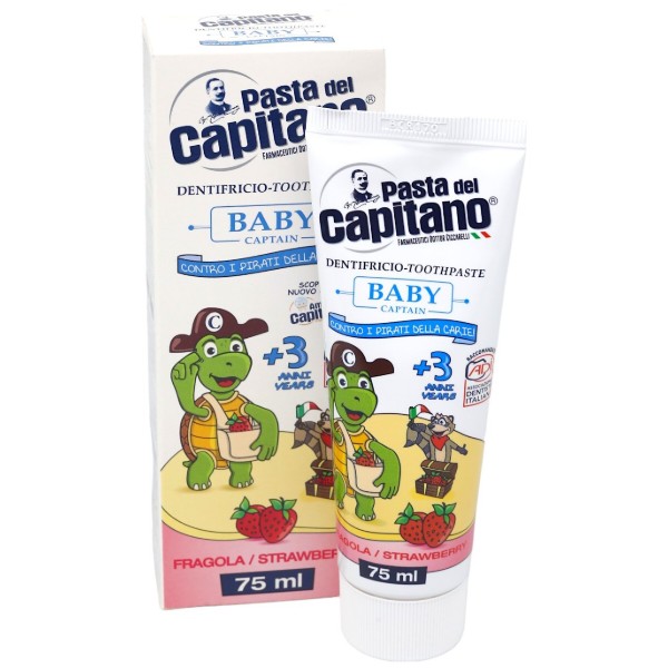 Фото - Зубная паста детская Pasta Del Capitano Baby Strawberry 3+ 75 мл (PTPBS75)