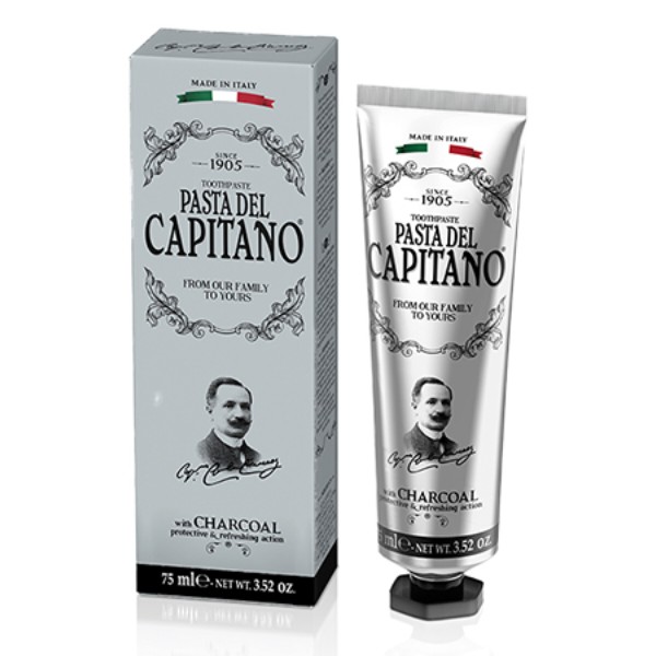Фото - Зубна паста Pasta Del Capitano Charcoal з вугіллям 75 мл (PTPCh75)