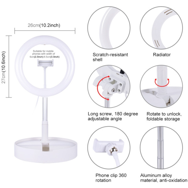 Фото - Кільцева лампа Puluz 26 см (PU480W)