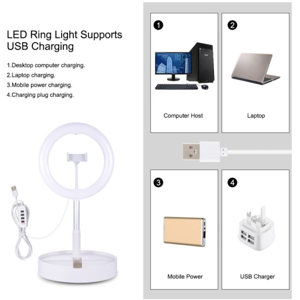 Фото - Кільцева лампа Puluz 26 см (PU480W)