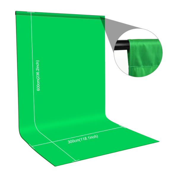 Фото - Фон для студії Puluz PU5206G 3x6 м Green