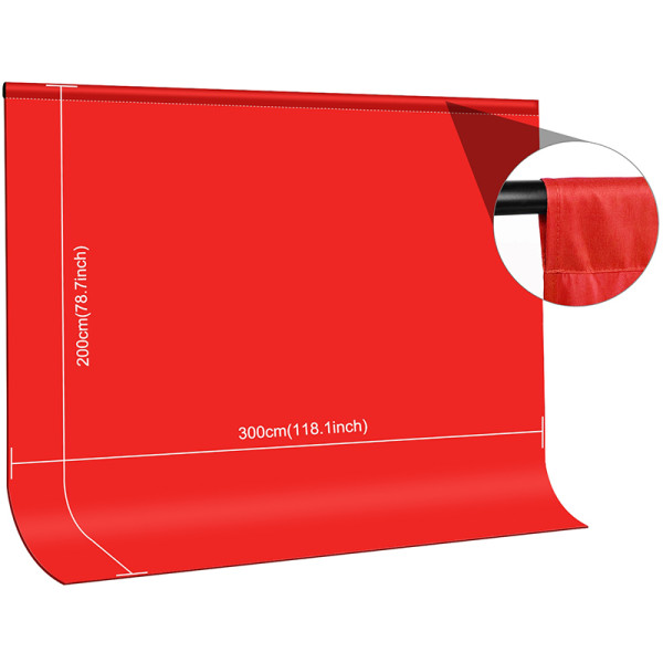 Фото - Фон для студії Puluz PU5214R 3x2 м Red