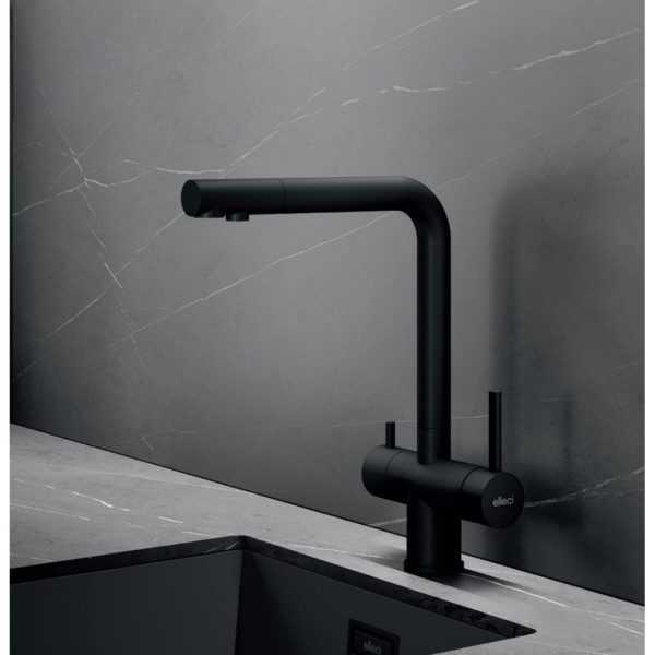 Фото - Смеситель кухонный Elleci Tourmaline Plus Pure nero 40