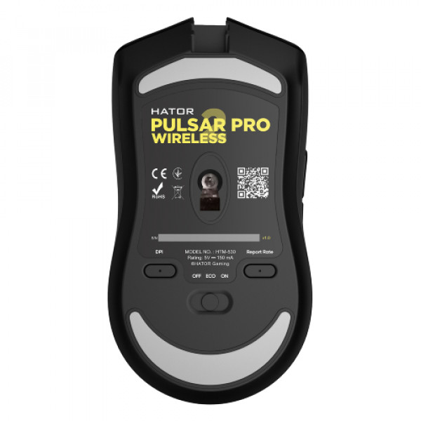 Фото - Миша бездротова ігрова Hator Pulsar 2 PRO Wireless Black (HTM-530)