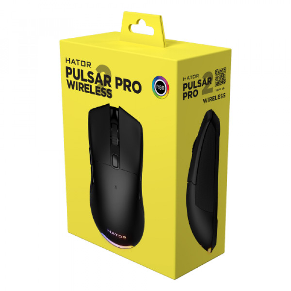 Фото - Миша бездротова ігрова Hator Pulsar 2 PRO Wireless Black (HTM-530)