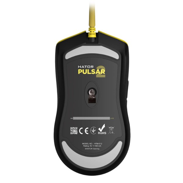 Фото - Мышь проводная игровая Hator Pulsar 2 Yellow (HTM-512)