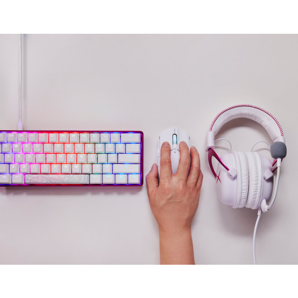 Фото - Миша бездротова ігрова HyperX Pulsefire Haste 2 Wireless White (6N0A9AA)