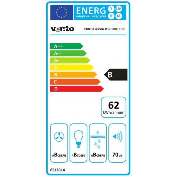 Фото - Вытяжка встраиваемая Ventolux PUNTO 520/279 WG (1000) TRC