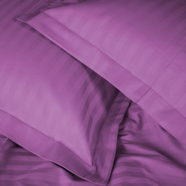 Фото - Комплект постільної білизни дитячий MirSon Satin Stripe 30-0009 Purple 110х140 (2200005246139)