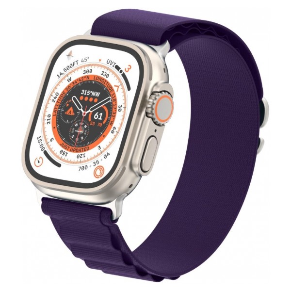 Фото - Ремінець для смарт-годинника Armorstandart Alpina Band for Apple Watch All Series 42/44/45/49 mm Purple (ARM74199)