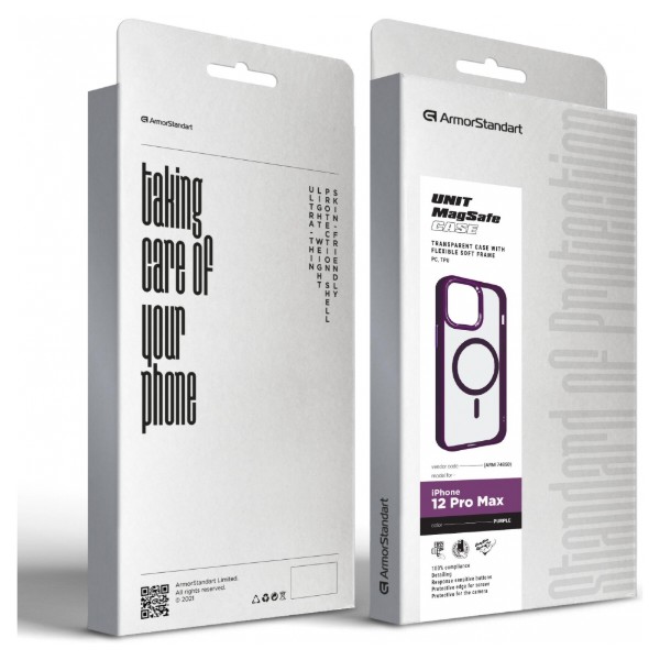 Фото - Чохол для смартфону Armorstandart MagSafe for Apple iPhone 12 Pro Max Purple (ARM74850)