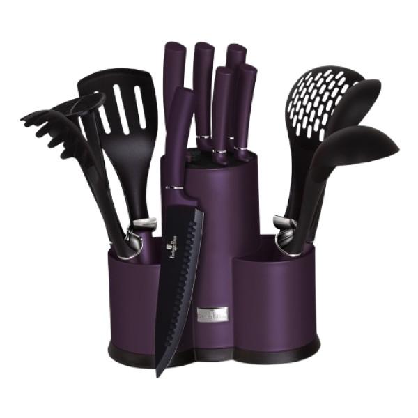Фото - Кухарський набір приладів BerlingerHaus 6 пр. і ножів 5 пр. з підставкою (BH 6258A) Фото - Кухарський набір приладів BerlingerHaus 6 пр. і ножів 5 пр. з підставкою (BH 6258A)