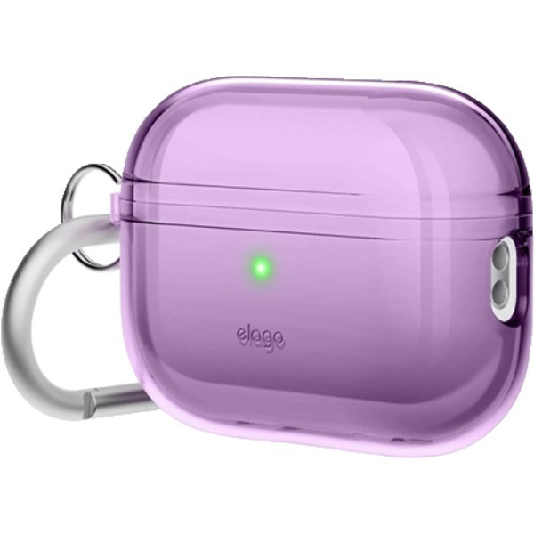 Фото - Чохол для навушників Elago Clear Hang Case Deep Purple for Airpods Pro 2nd Gen (EAPP2CL-HANG-DPU) Фото - Чохол для навушників Elago Clear Hang Case Deep Purple for Airpods Pro 2nd Gen (EAPP2CL-HANG-DPU)