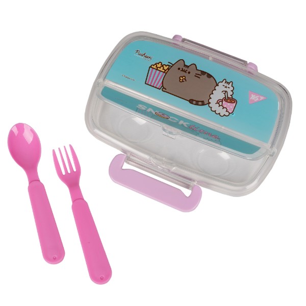 Фото - Ланч-бокс YES Pusheen 750 мл с принадлежностями (708161)