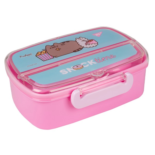 Фото - Ланч-бокс YES Pusheen 750 мл с принадлежностями (708161)