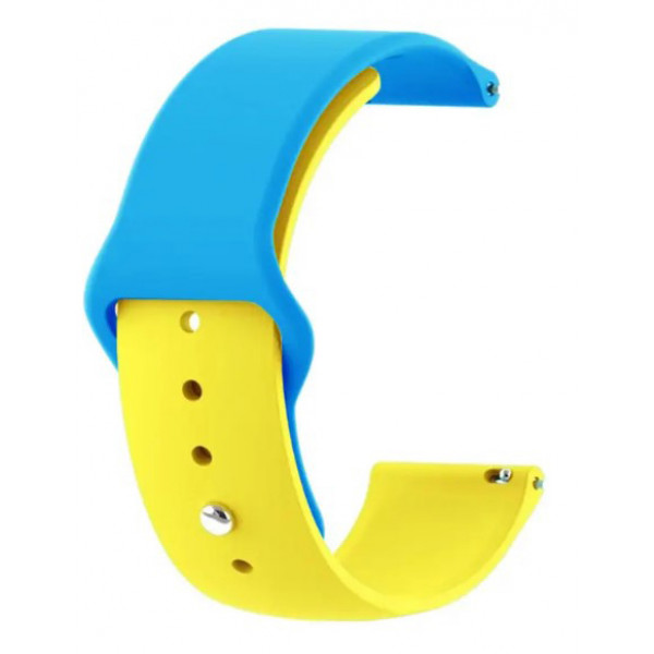 Фото - Ремінець для смарт-годинника BeCover набір Ukrainian Freedom for Amazfit Stratos (22mm) 1/2/2S/3/GTR 2/GTR 47mm/GTR Lite 47mm/Nexo/Pace/GTR 3 Pro/GTR 4 Yellow-Blue (707827)
