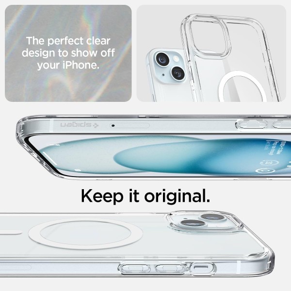 Фото - Чохол для смартфону Spigen for Apple iPhone 15 Plus Ultra Hybrid MagFit, White (ACS06660)