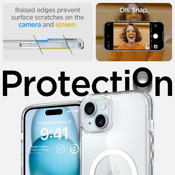 Фото - Чохол для смартфону Spigen for Apple iPhone 15 Plus Ultra Hybrid MagFit, White (ACS06660)
