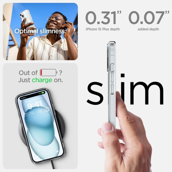 Фото - Чохол для смартфону Spigen for Apple iPhone 15 Plus Ultra Hybrid MagFit, White (ACS06660)