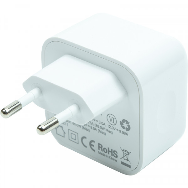 Фото - Мережевий зарядний пристрій Choetech 2x USB Type-C 35W PD3.0, Qc3.0 (Q5008)