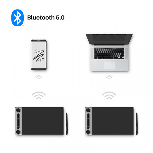Фото - Графічний планшет Huion Inspiroy Dial 2 Q630M + рукавичка