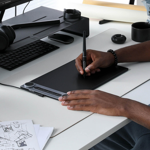 Фото - Графічний планшет Huion Inspiroy Dial 2 Q630M + рукавичка