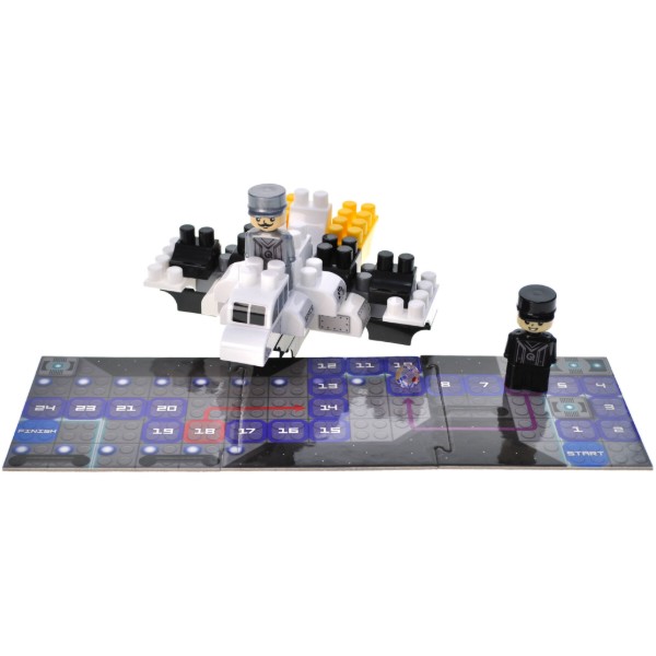 Фото - Пластиковый конструктор qbee Block&Steps: Звездный Корабль + ходилка и мемори игра 3в1, 40дет. (QB300-105)