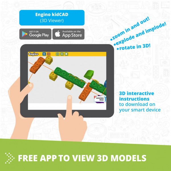Фото - Пластиковий конструктор Engino Qboidz Фермерський трактор з 10 бонусними моделями (QB50)