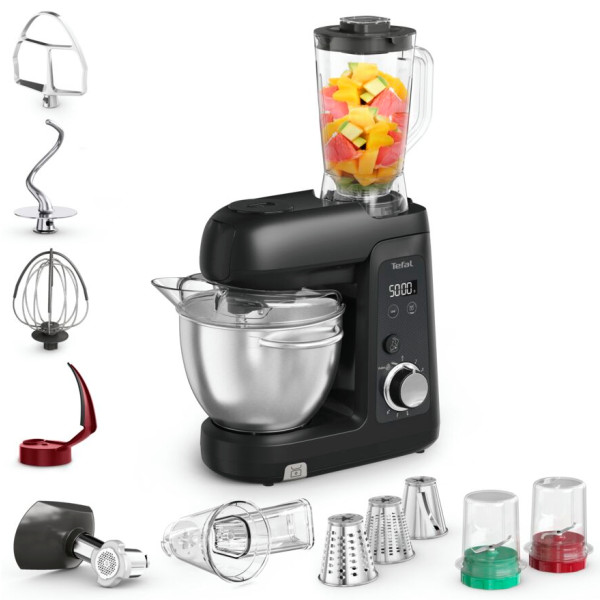 Фото - Комплект техніки Tefal Кухонна машина і комбайн + Форма для приготування Tefal QB5458F0 Bake Partner + + J175S504 CERAMIK 5 пр.