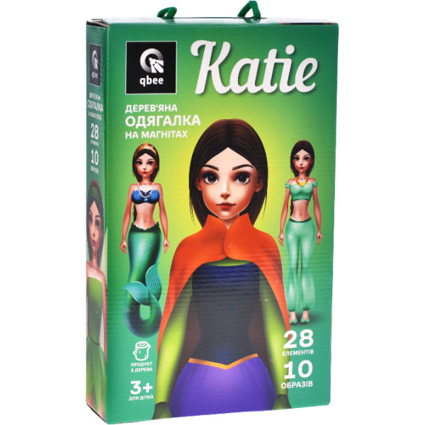 Фото - Настольная игра (3-4 года) qbee Деревянная одежда "Katie" (QB600-008)