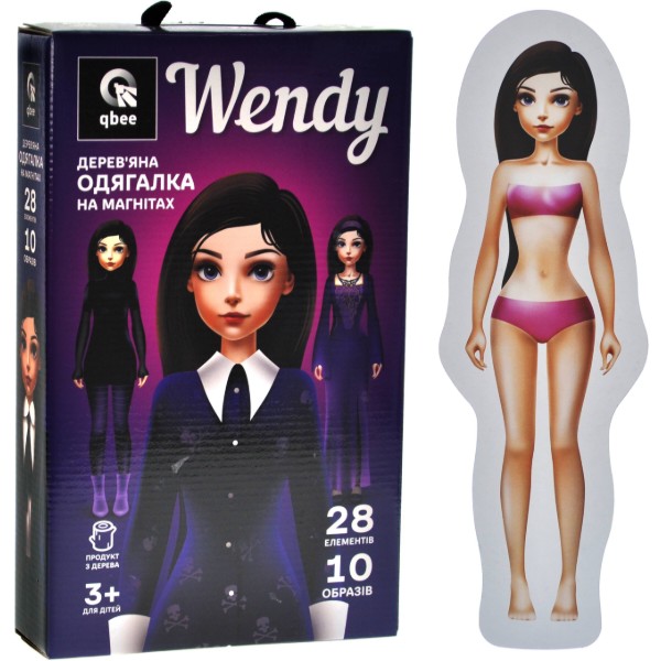 Фото - Настольная игра (3-4 года) qbee Деревянная одежда "Wendy" (QB600-010)