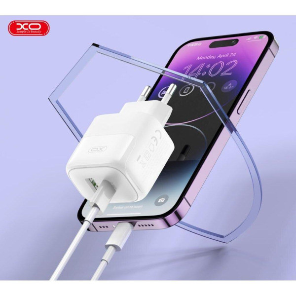 Фото - Мережевий зарядний пристрій XO PD20W/QC18W 1USB-A+1USB-C Fast Charging (XO-QC37)