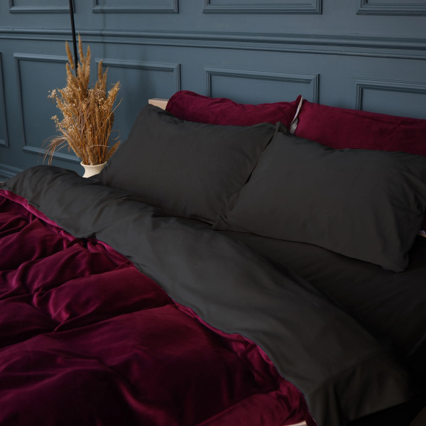 Фото - Комплект постельного белья MirSon Велюр Winter Frost 28-0003 + 28-0002 Protea Velvet 175х210 (2200004005836)