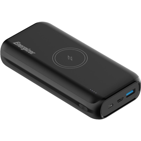 Фото - Батарея мобільна Energizer Magnetic Wireless 20000mAh 20W PD USB-A, USB-C In/Out, QI 15W Black (QE20009PQ)