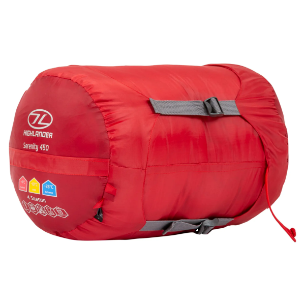 Фото - Спальний мішок Highlander Serenity Red Left (SB187-RD)