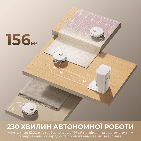 Фото - Робот-пылесос моющий Dreame Bot D30 Ultra White (RTD31TE)