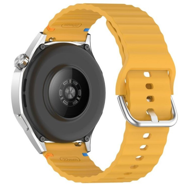 Фото - Ремінець для смарт-годинника BeCover Ribbed Tape (22mm) for Xiaomi Watch 2 / 2 Pro / S4 / S3 / S1 Pro / S1 / S1 Active Yellow (714303)