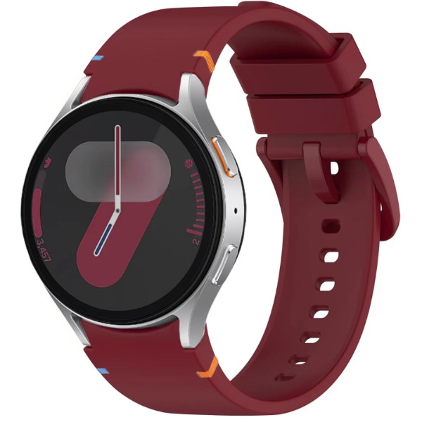 Фото - Ремінець для смарт-годинника BeCover Ribbed Tape for Samsung Galaxy Watch (20mm) 3 41mm/4 40mm-44mm/5 40-44mm/6 40-44mm/7 40-44mm Red Wine (712061)