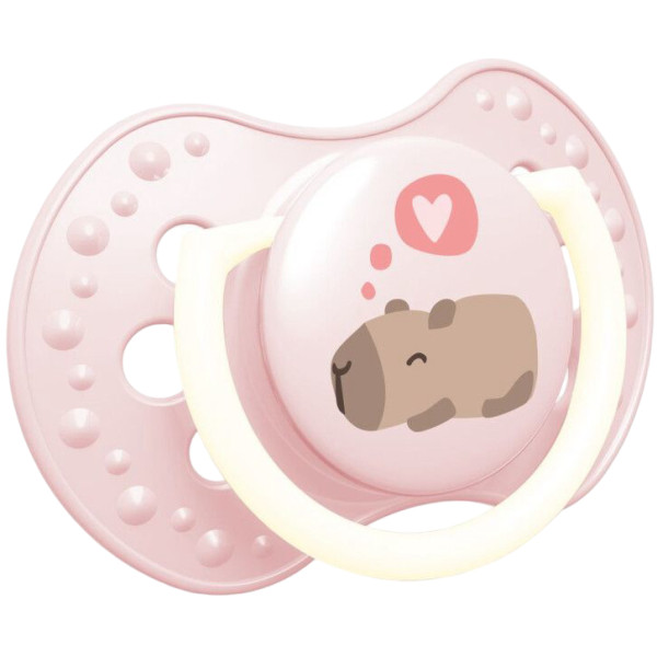 Фото - Динамічна пустушка Lovi 6-18 м-ців 2 шт. CapiChill - рожева (22/933girl)