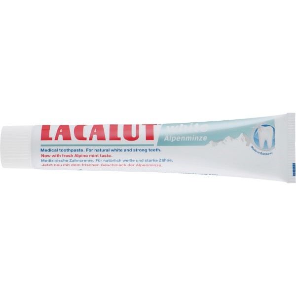 Фото - Зубная паста Lacalut white Альпийская мята 75 мл (4016369699249)