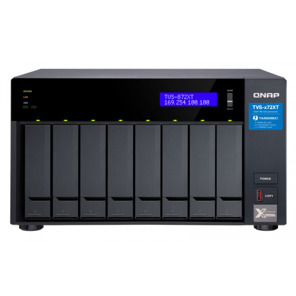 Фото - Сетевое хранилище без HDD QNAP TVS-872XT-i5-16G