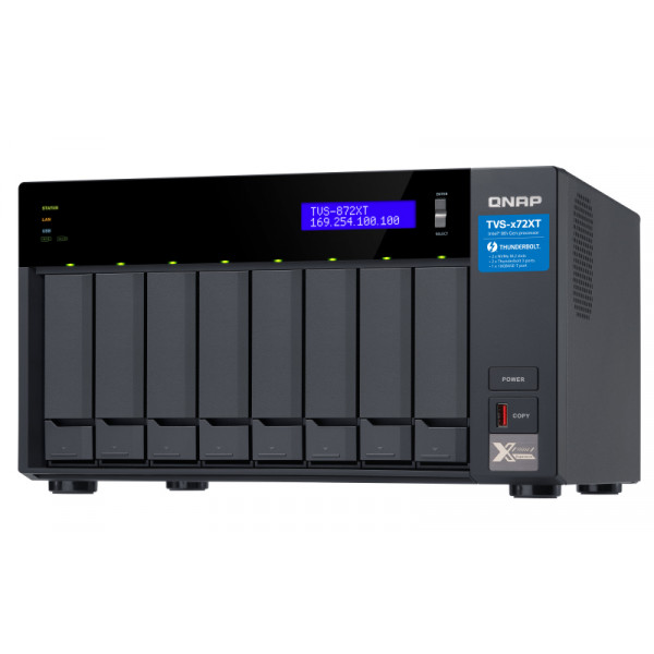 Фото - Сетевое хранилище без HDD QNAP TVS-872XT-i5-16G