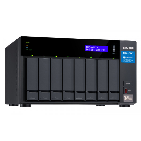Фото - Сетевое хранилище без HDD QNAP TVS-872XT-i5-16G