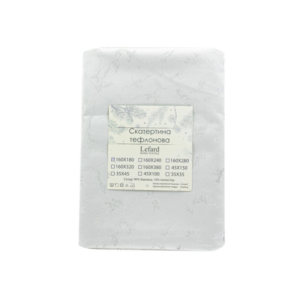 Фото - Скатертина прямокутна Lefard тефлонова Alba lurex teflon plata 160х280 см (715-339)